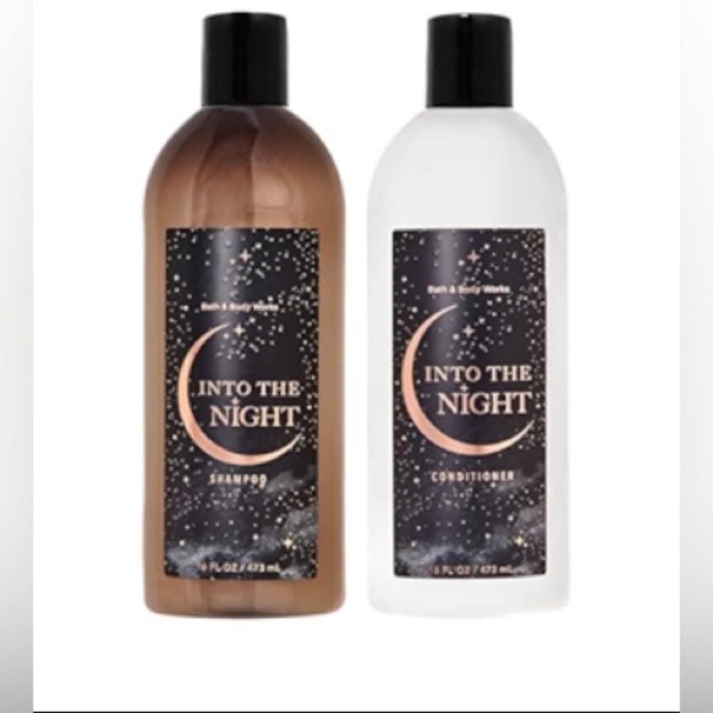 BATH AND BODY WORKS: INTO THE NIGHT SHAMPOO AND CONDITIONER